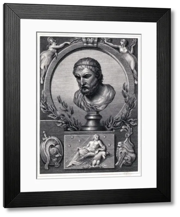 Framed Print : Homer / Bust / Burney Framed Print : Homer / Bust / Burney