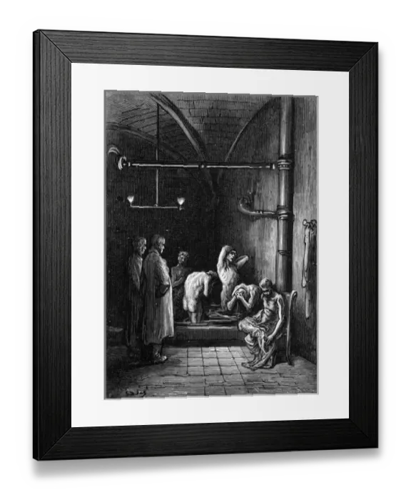 Framed Print : Night Refuge Bathroom Framed Print : Night Refuge Bathroom