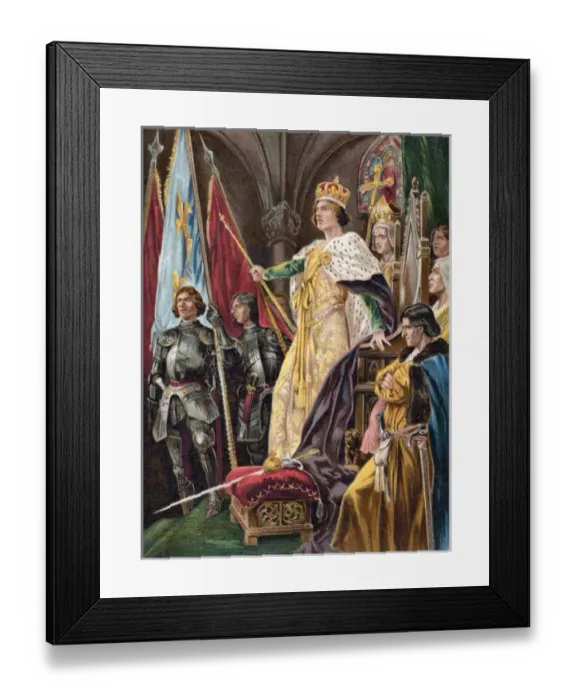 Framed Print : Edward IV Crowned
