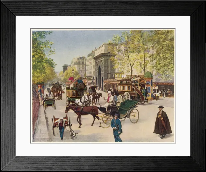 Framed Print : Paris / Grands Boulevards Framed Print : Paris / Grands Boulevards