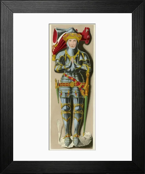 Framed Print : Effigy of Richard Vernon Framed Print : Effigy of Richard Vernon
