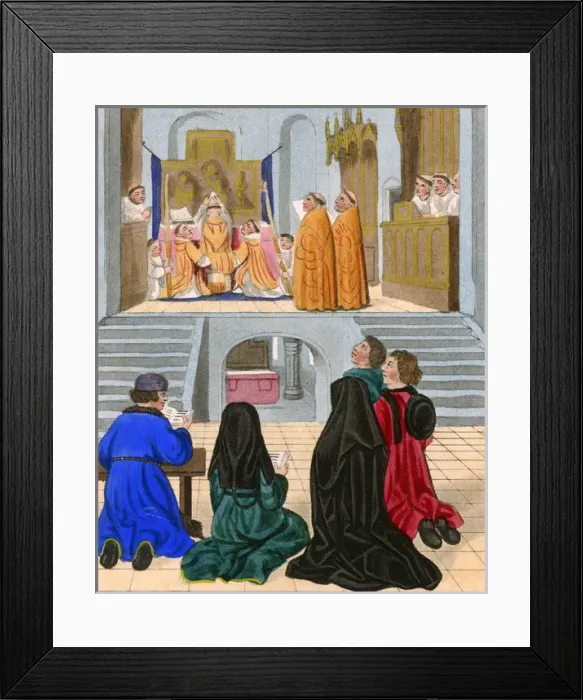Framed Print : EUCHARIST, 1500 (SHAW)