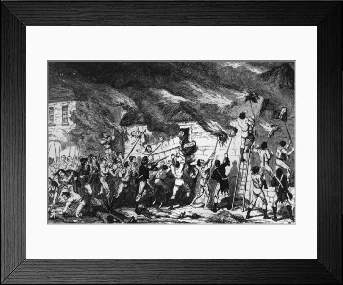 Framed Print : 1798 Scullabogue Massacr Framed Print : 1798 Scullabogue Massacr