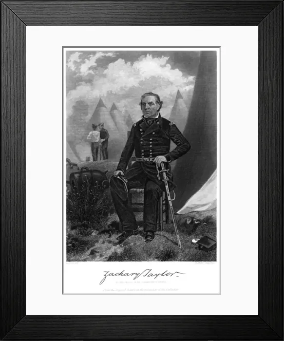Framed Print : Zachary Taylor (Chappel) Framed Print : Zachary Taylor (Chappel)