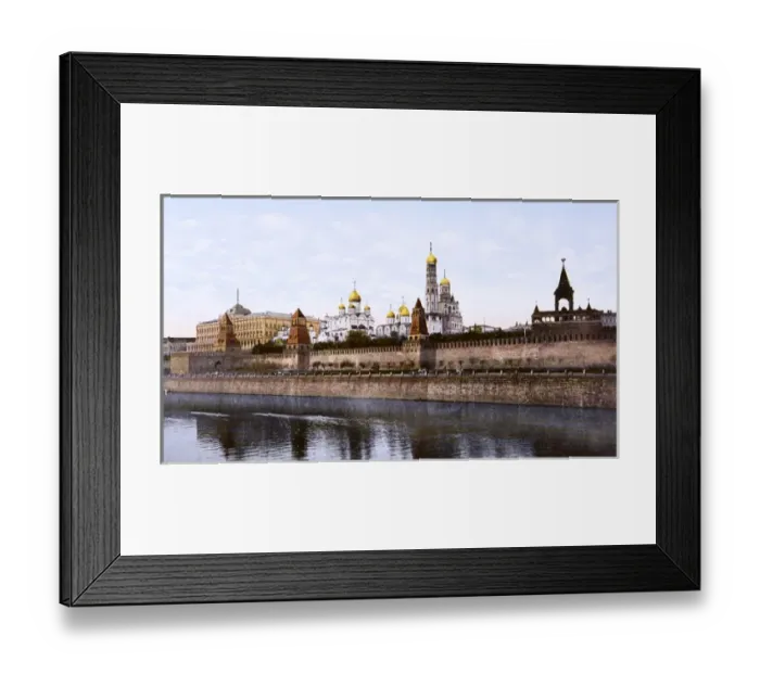 Framed Print : Kremlin / Postcard / 1908 Framed Print : Kremlin / Postcard / 1908