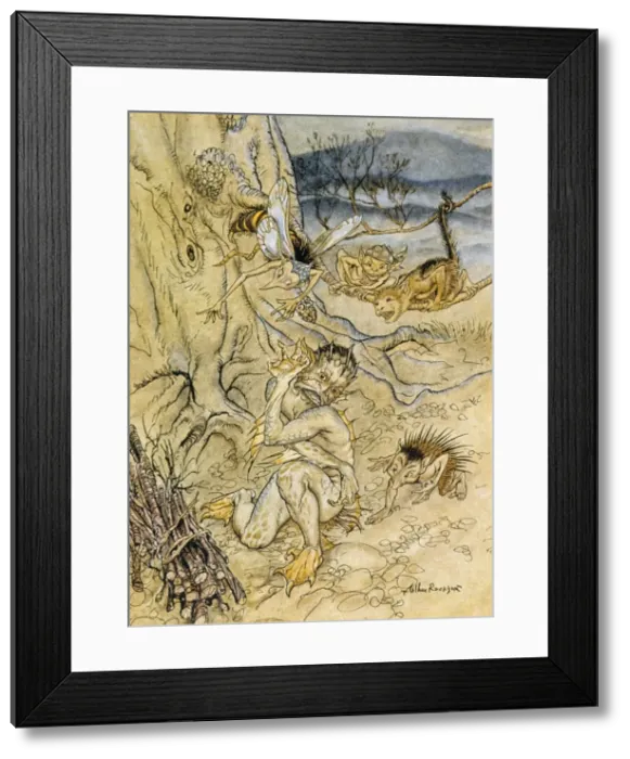 Framed Print : Tempest  /  Rackham  /  Act2Sce2