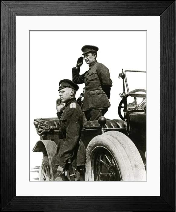Framed Print : Kerensky / Saluting / 1917 Framed Print : Kerensky / Saluting / 1917