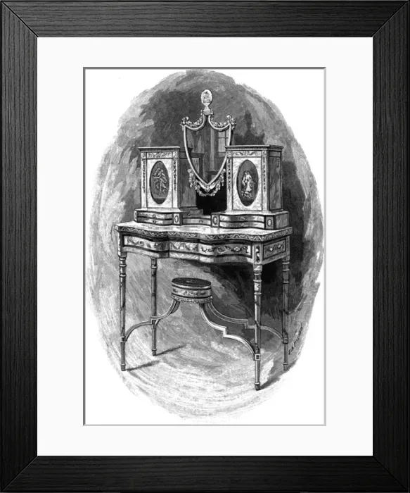 Framed Print : Chippendale Dress Table Framed Print : Chippendale Dress Table
