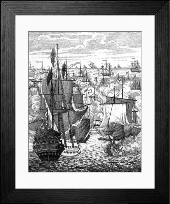 Framed Print : Van Tromp Defeats Blake Framed Print : Van Tromp Defeats Blake