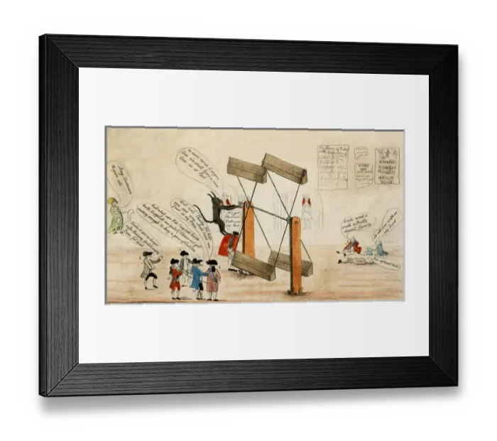 Framed Print : Coalition Satire / 1783 Framed Print : Coalition Satire / 1783