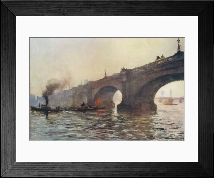 Framed Print : Thames / Waterloo Bridge Framed Print : Thames / Waterloo Bridge