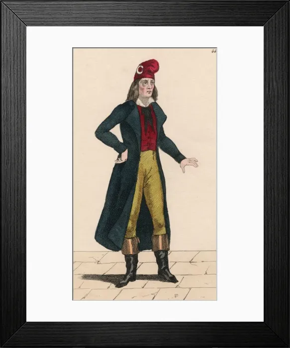 Framed Print : French Revolutionary Committee costume Framed Print : French Revolutionary Committee costume