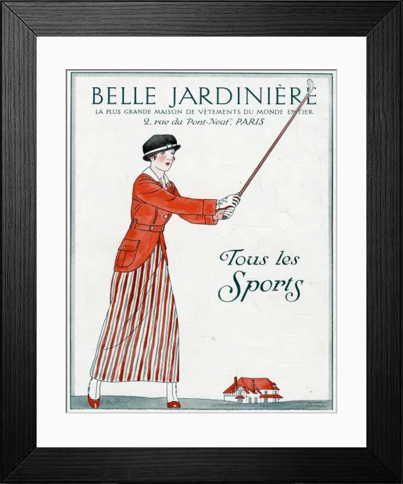 Framed Print : Lady Golfer 1914 Framed Print : Lady Golfer 1914