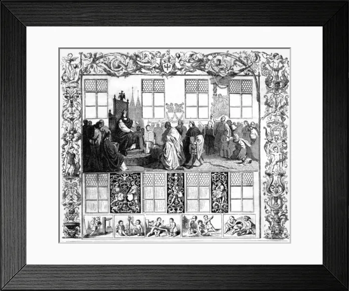 Framed Print : Fugger Family Fresco Framed Print : Fugger Family Fresco