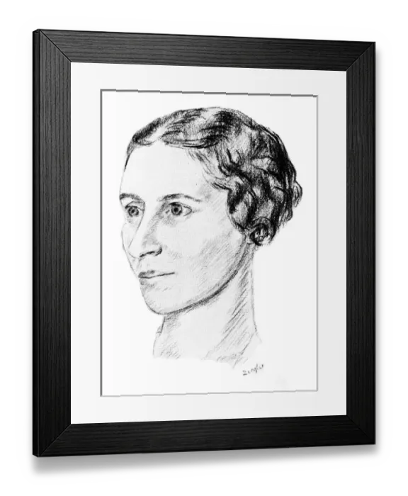 Framed Print : Vera Brittain / Ziegler Framed Print : Vera Brittain / Ziegler