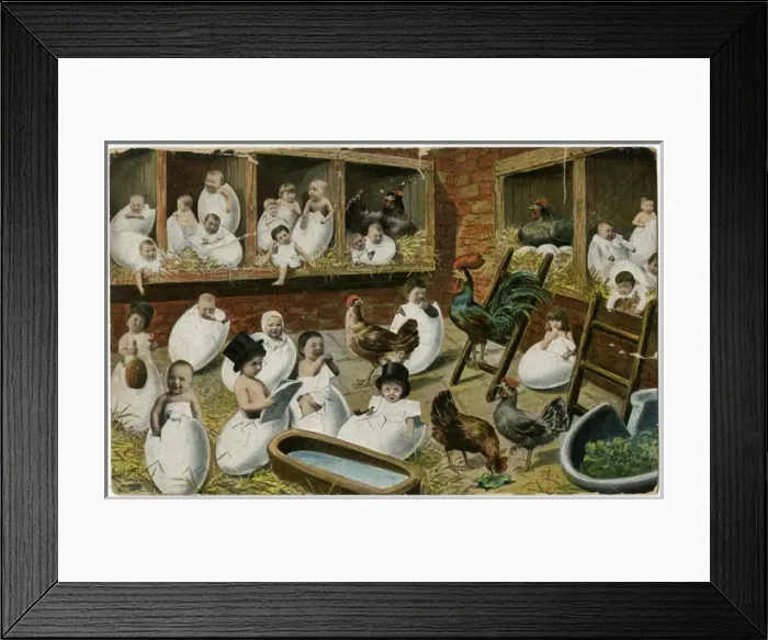 Framed Print : Children Hatch out 1905 Framed Print : Children Hatch out 1905