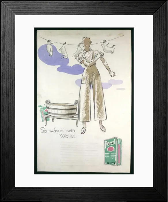 Framed Print : Dryden / Washing Lambs / 50 Framed Print : Dryden / Washing Lambs / 50