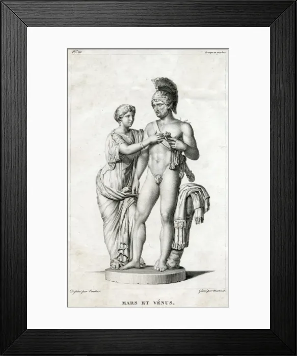 Framed Print : Mars and Venus Framed Print : Mars and Venus