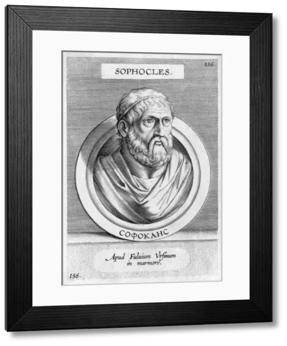 Framed Print : Sophocles - Marble bust Framed Print : Sophocles - Marble bust