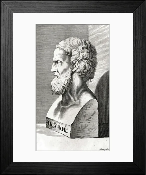 Framed Print : AESCHINES Athenian orator, opponent of Demosthenes Date: circa 389 - 314 BC Framed Print : AESCHINES Athenian orator, opponent of Demosthenes Date: circa 389 - 314 BC
