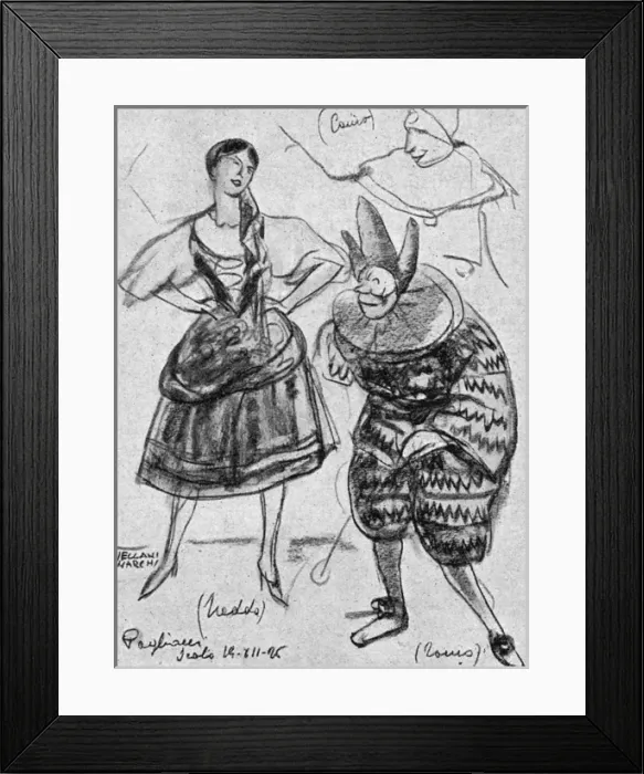 Framed Print : Leoncavallo / I Pagliacci Framed Print : Leoncavallo / I Pagliacci