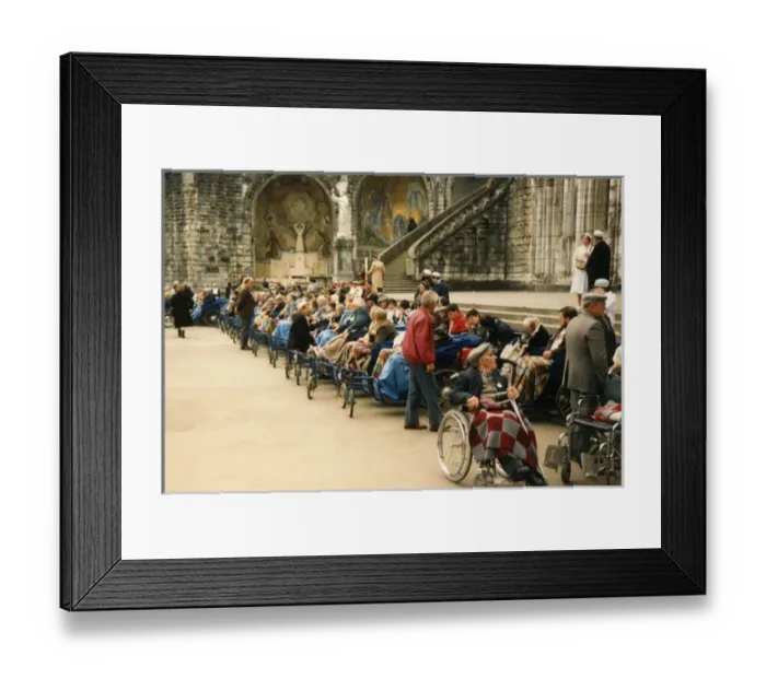 Framed Print : Hopeful Sick Await Mass Framed Print : Hopeful Sick Await Mass