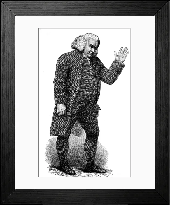 Framed Print : Dr Johnson / Finden Framed Print : Dr Johnson / Finden