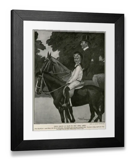 Framed Print : Edward Viii / Riding Boy Framed Print : Edward Viii / Riding Boy