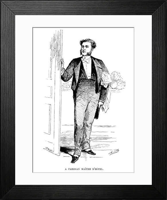 Framed Print : Maitre D hotel