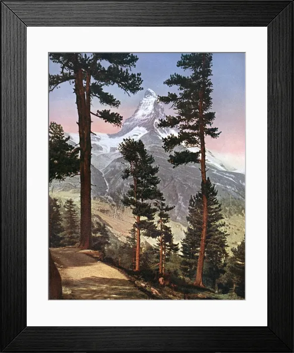 Framed Print : Alps  /  Matterhorn 1913