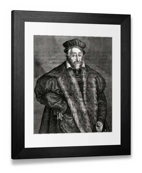 Framed Print : Hans Jakob Fugger / Fur Framed Print : Hans Jakob Fugger / Fur