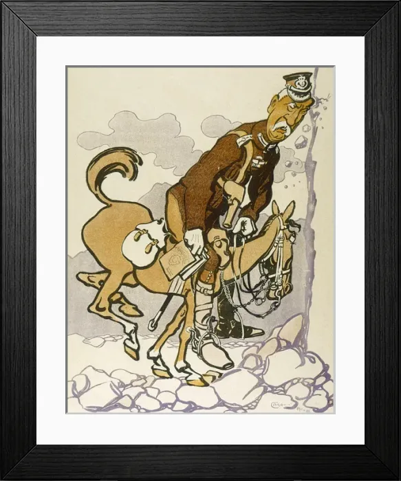 Framed Print : Boer / Cartoon / Uk General Framed Print : Boer / Cartoon / Uk General