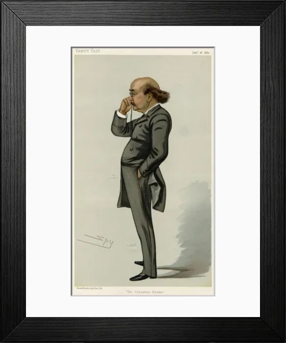 Framed Print : Dion Boucicault / Vf 1882 Framed Print : Dion Boucicault / Vf 1882