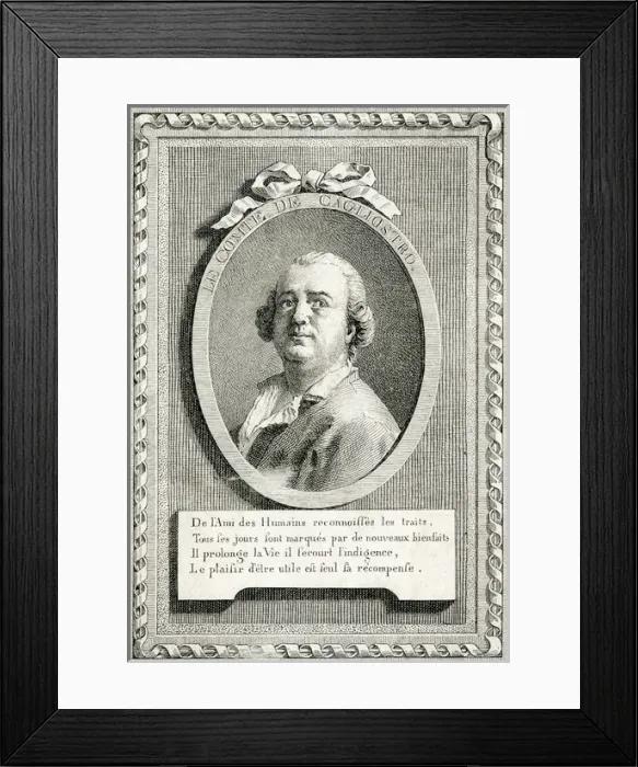 Framed Print : Cagliostro (Figuier) Framed Print : Cagliostro (Figuier)