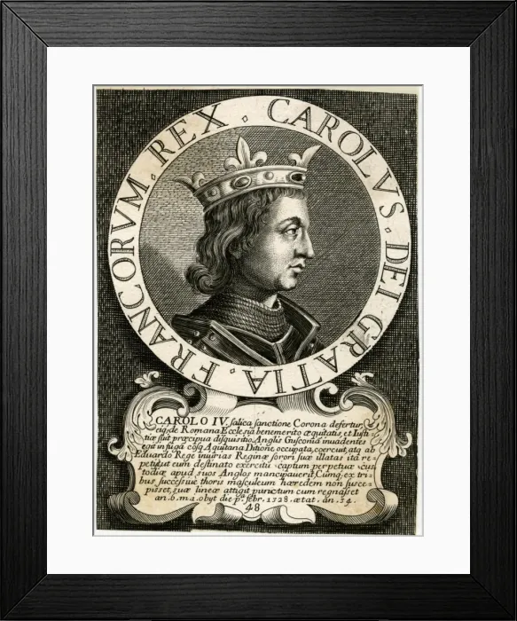 Framed Print : Charles IV of France Framed Print : Charles IV of France