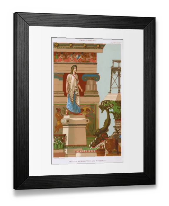 Framed Print : Ancient Greek Interior Framed Print : Ancient Greek Interior