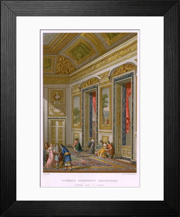 Framed Print : French Home / 17th Century Framed Print : French Home / 17th Century