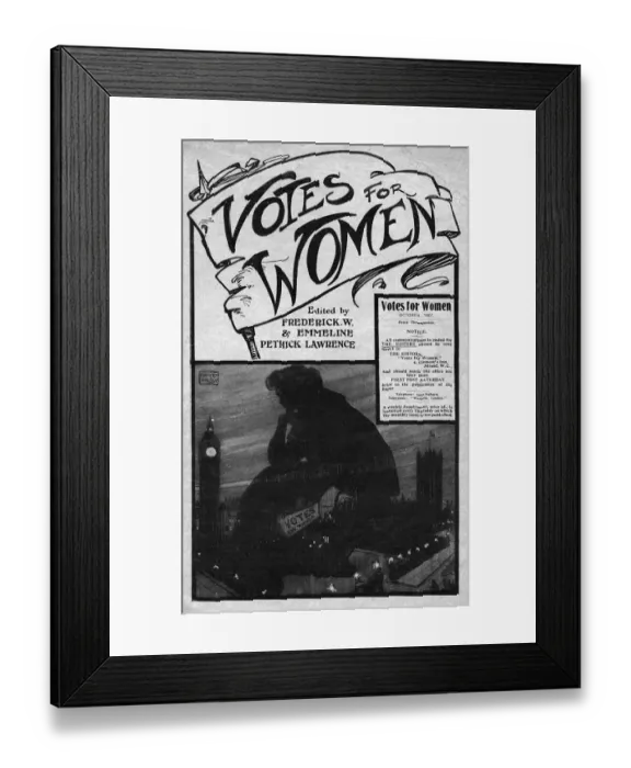 Framed Print : Newspaper / Votes 4 Women Framed Print : Newspaper / Votes 4 Women