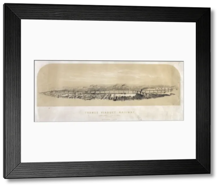 Framed Print : Thames Viaduct Railway Framed Print : Thames Viaduct Railway