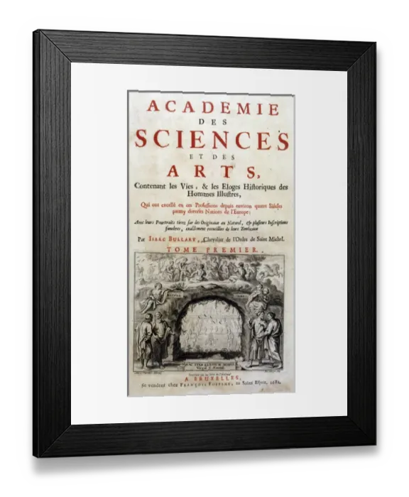 Framed Print : Frontispiece / Science / Art Framed Print : Frontispiece / Science / Art