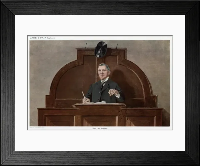 Framed Print : GUY OWEN London businessman, auctioneer of tea and rubber Date: circa 1910 Framed Print : GUY OWEN London businessman, auctioneer of tea and rubber Date: circa 1910