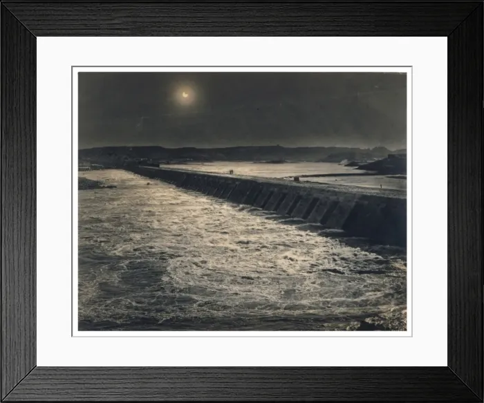 Framed Print : Eclipse / Aswan Dam 1901 Framed Print : Eclipse / Aswan Dam 1901