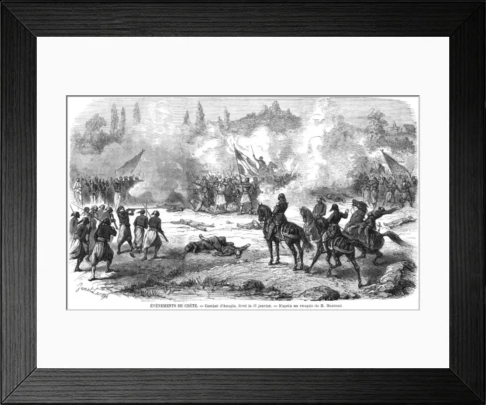 Framed Print : Cretan Insurrection / 1867 Framed Print : Cretan Insurrection / 1867