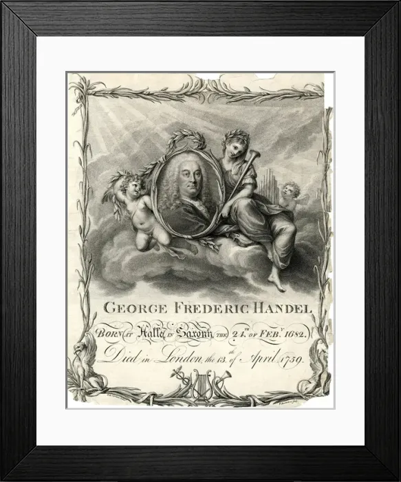 Framed Print : George Frederic Handel Framed Print : George Frederic Handel