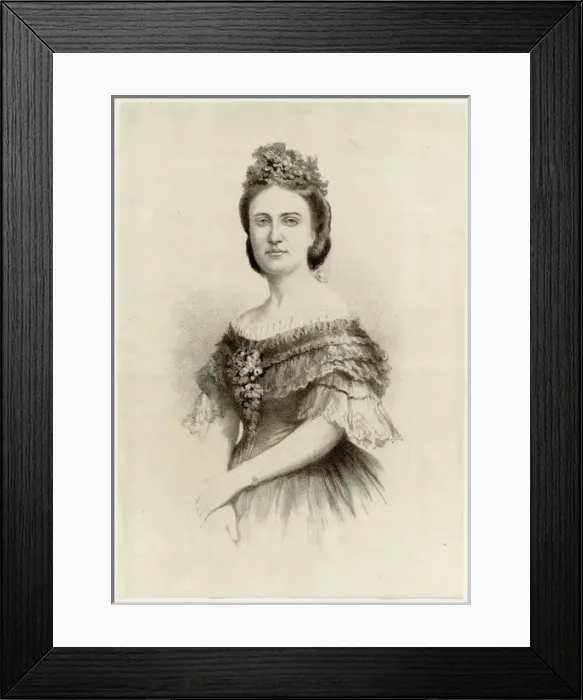 Framed Print : Charlotte, Empress of Mexico Framed Print : Charlotte, Empress of Mexico