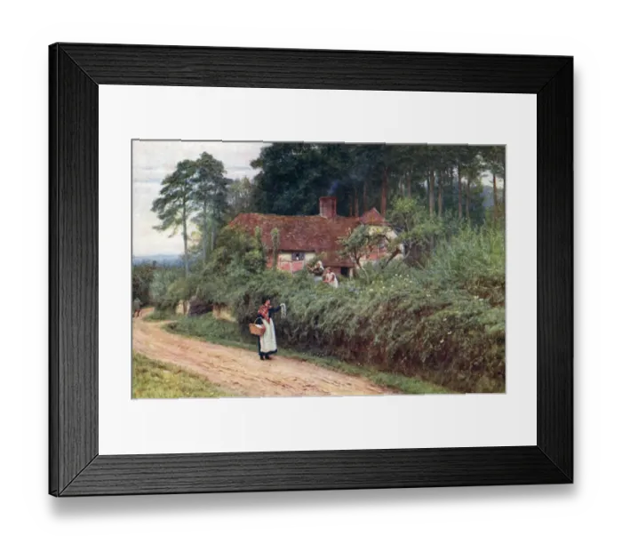 Framed Print : Pedler in Lane / Allingham Framed Print : Pedler in Lane / Allingham