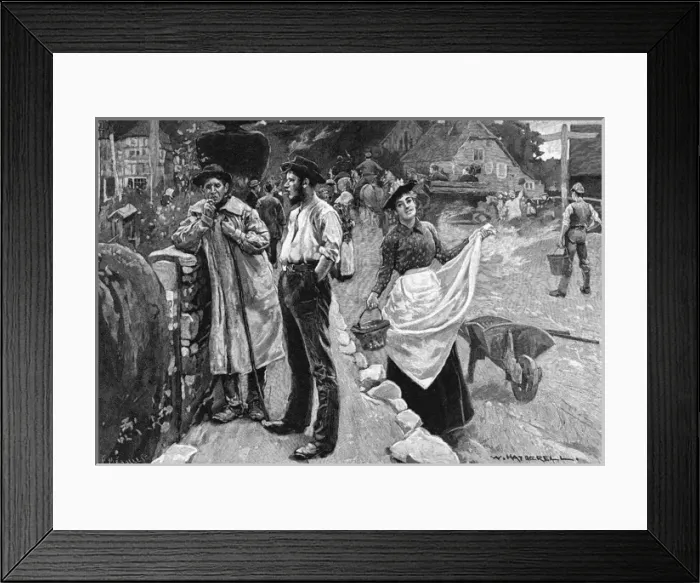 Framed Print : Hatherall / Village Street Framed Print : Hatherall / Village Street