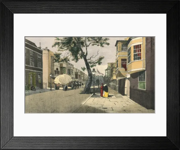 Framed Print : Street Scene / Lami / 1828 / C Framed Print : Street Scene / Lami / 1828 / C