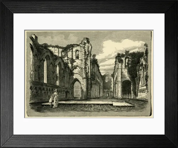 Framed Print : Ruins of Fountains Abbey, Yorkshire Framed Print : Ruins of Fountains Abbey, Yorkshire
