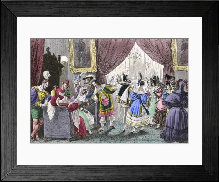 Framed Print : Fancy Dress / 1835 / Lante Framed Print : Fancy Dress / 1835 / Lante